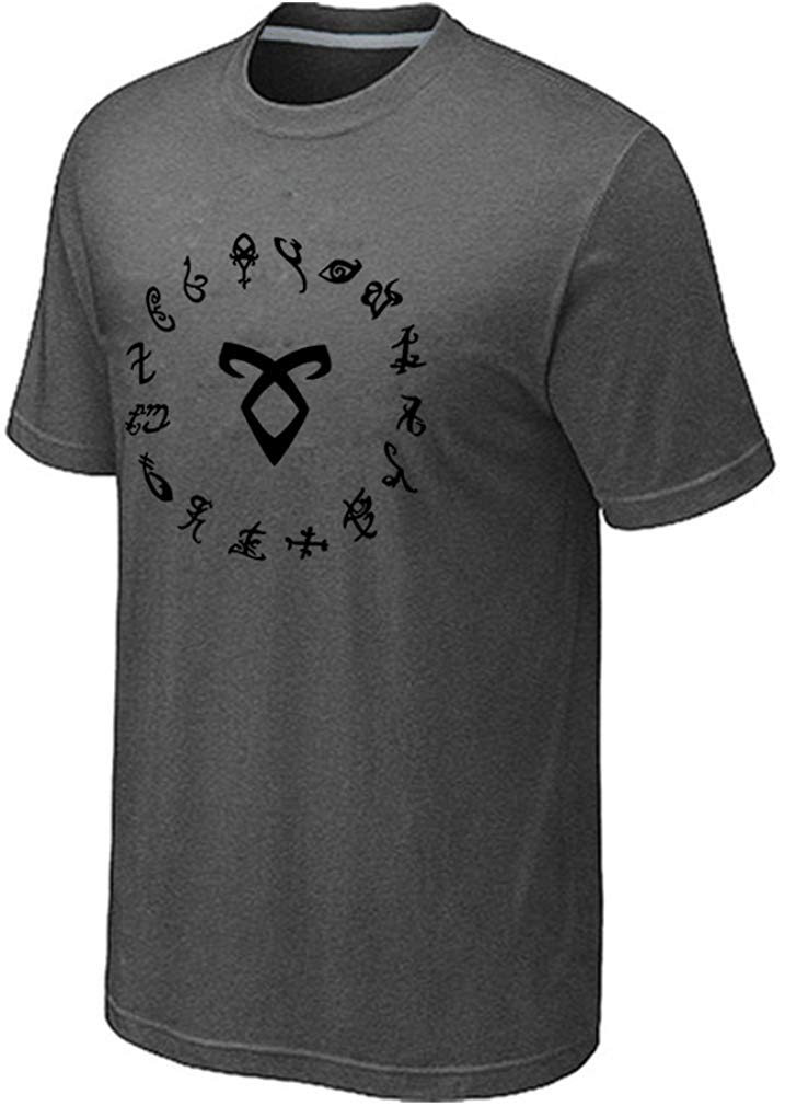 Men's Shadowhunter Runes Angelic Grey T-Shirts