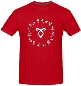 Men's Shadowhunter Runes Angelic Red T-Shirts