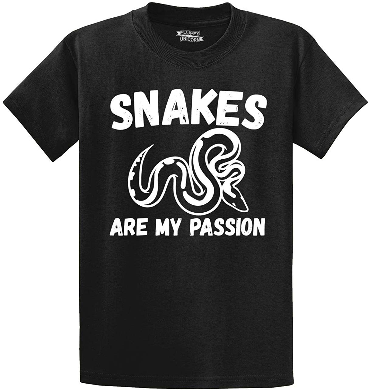 Men's Snakes are My Passion Black T-Shirts