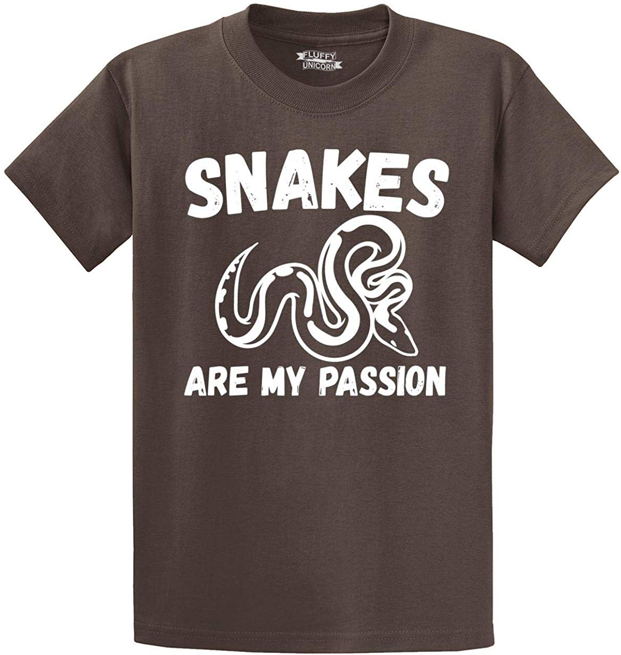 Men's Snakes are My Passion Brown T-Shirts