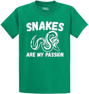 Men's Snakes are My Passion Green T-Shirts