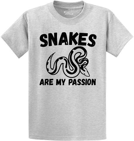 Men's Snakes are My Passion Grey T-Shirts