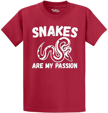 Men's Snakes are My Passion Red T-Shirts