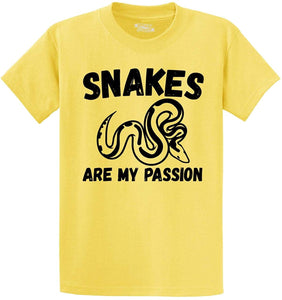 Men's Snakes are My Passion Yellow T-Shirts