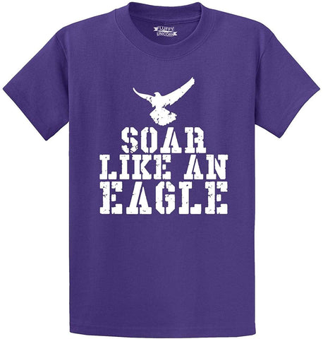 Men's Soar Like an Eagle Purple T-Shirts