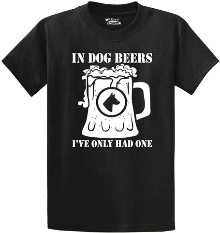 Men's in Dog Beers Only Had One Black T-Shirts