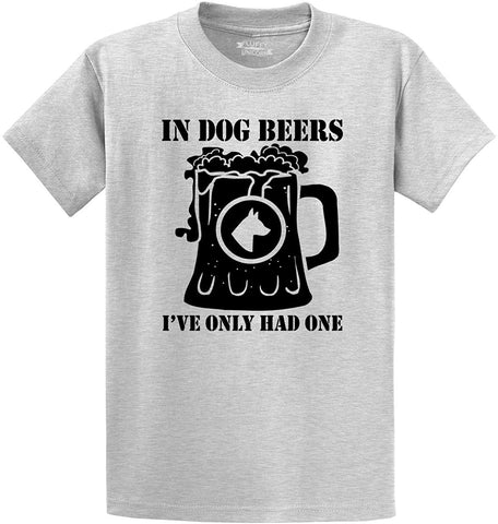 Men's in Dog Beers Only Had One Grey T-Shirts