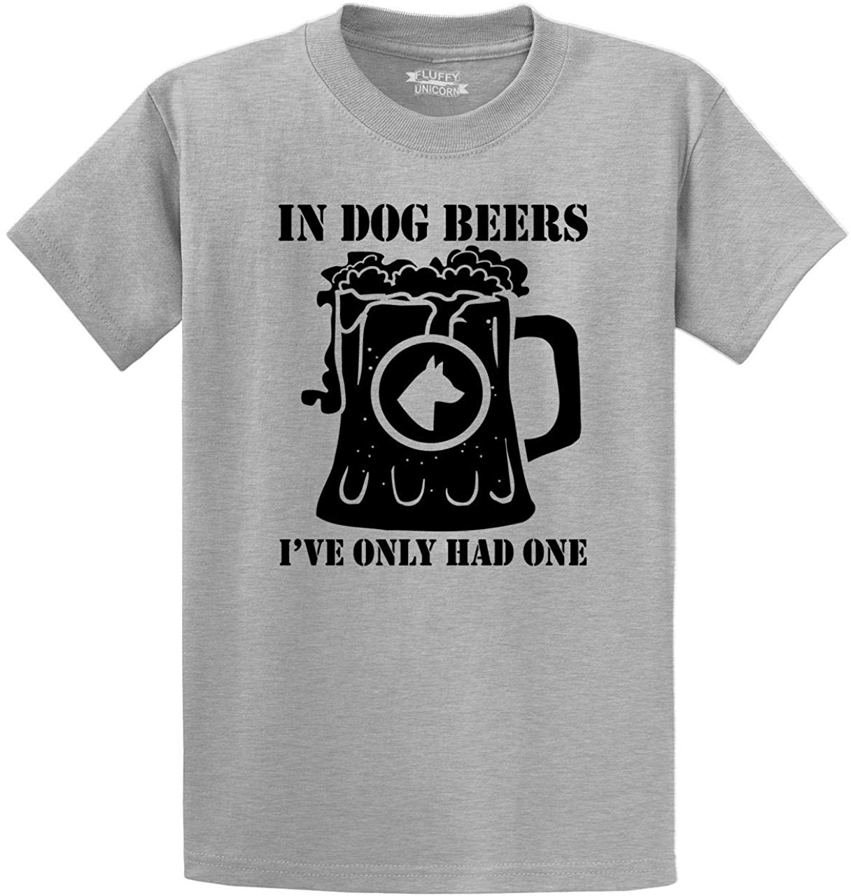 Men's in Dog Beers Only Had One Grey T-Shirts