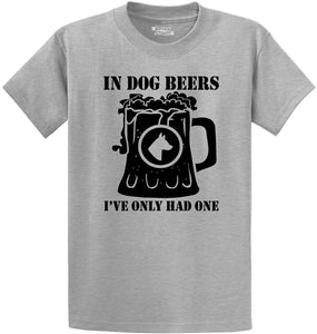 Men's in Dog Beers Only Had One Grey T-Shirts