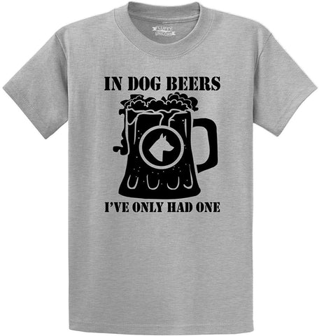 Men's in Dog Beers Only Had One Grey T-Shirts