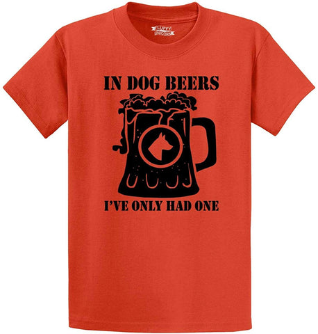 Men's in Dog Beers Only Had One Orange T-Shirts