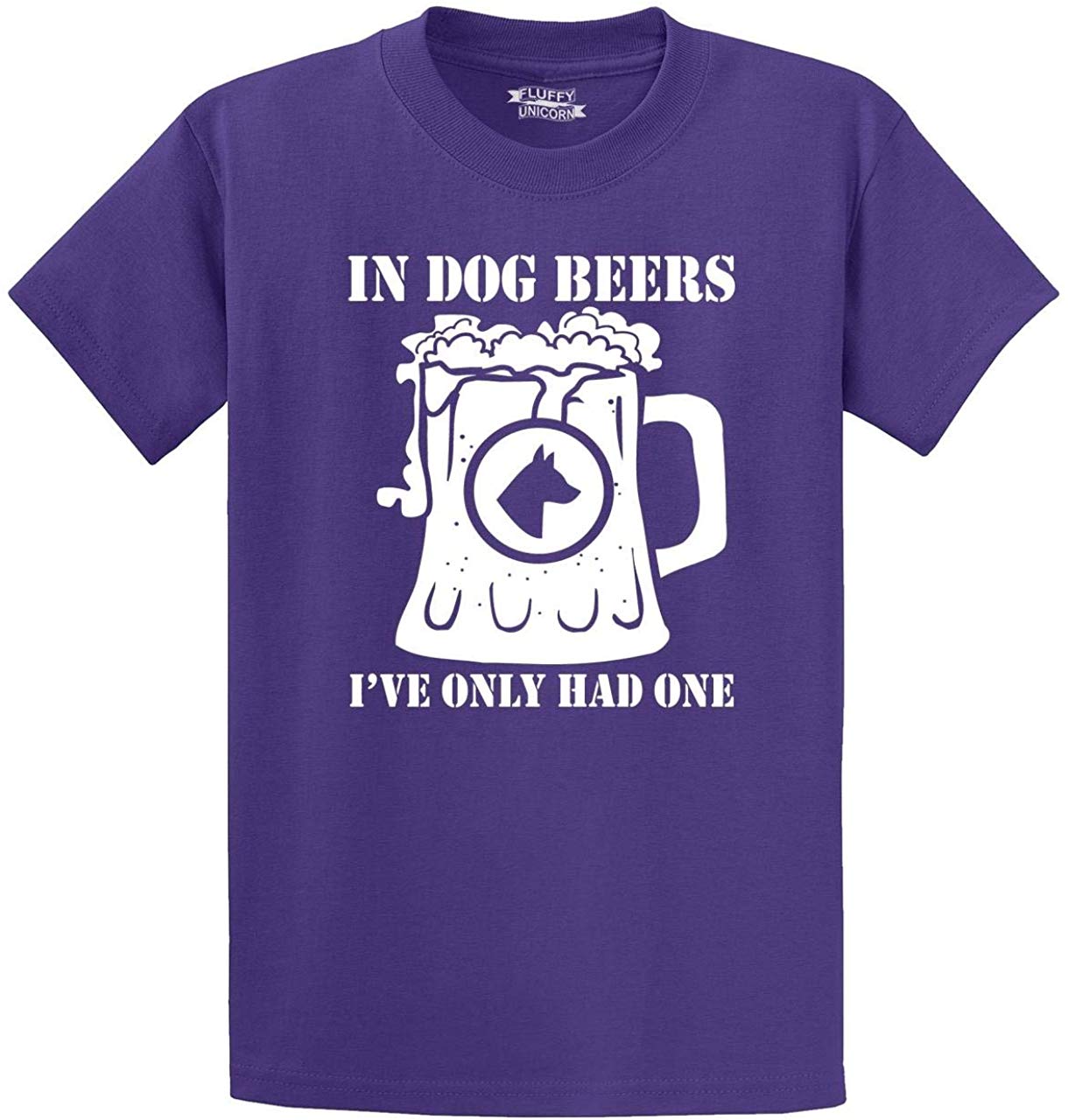 Men's in Dog Beers Only Had One Purple T-Shirts