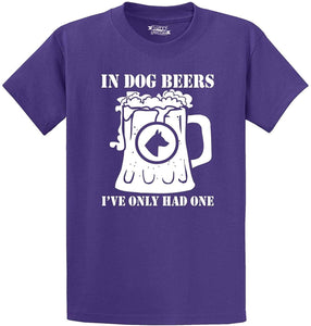 Men's in Dog Beers Only Had One Purple T-Shirts