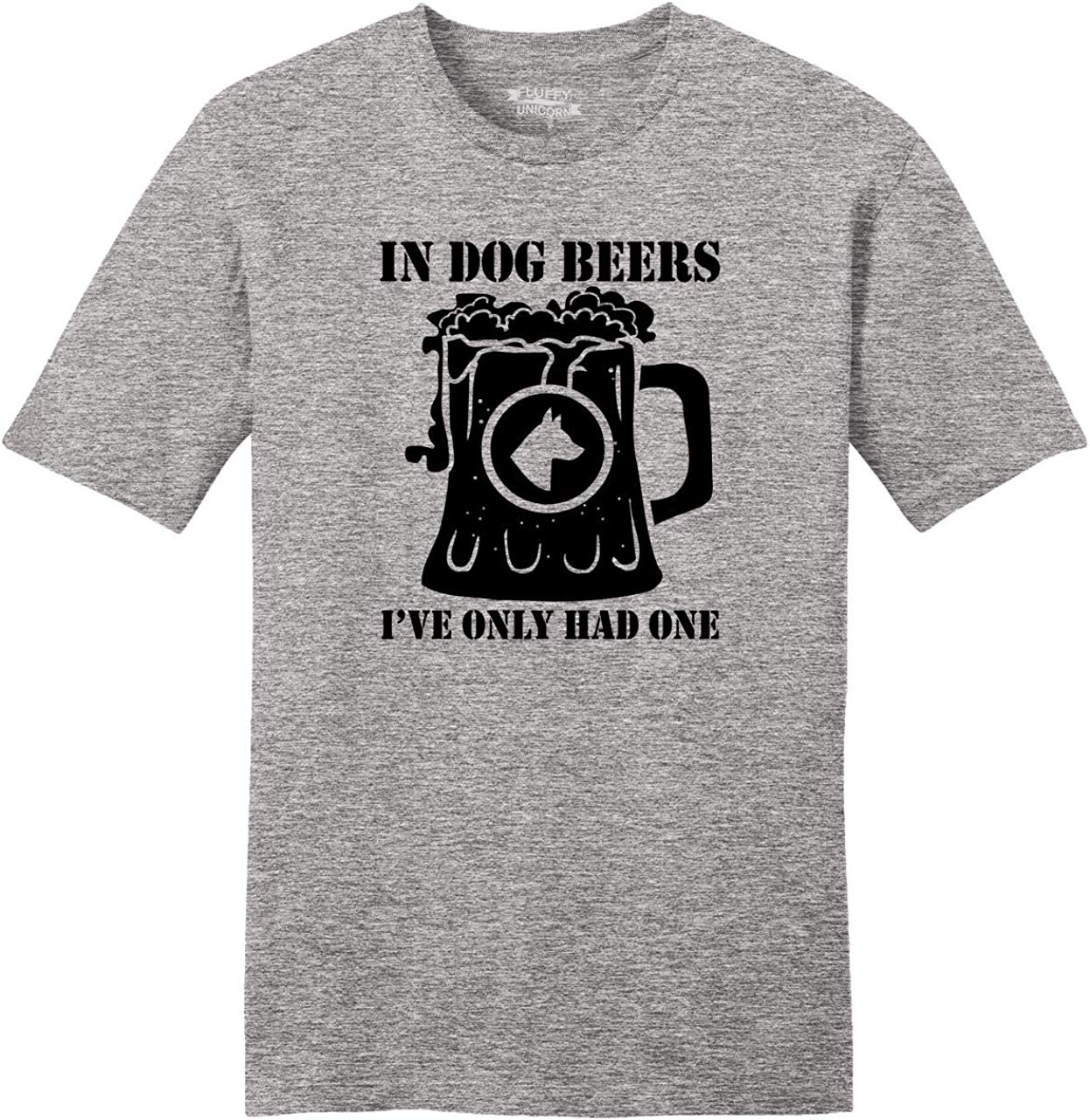 Men's in Dog Beers Only Had One Soft Grey T-Shirts