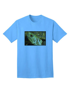 Menacing Turtle Adult Blue T-Shirts