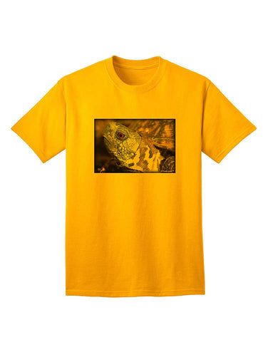 Menacing Turtle Adult Gold T-Shirts