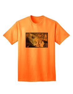 Menacing Turtle Adult Orange T-Shirts