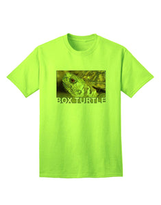 Menacing Turtle with Text Adult Green T-Shirts