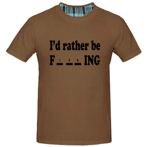 Mens Casual Funnny Brown T-Shirts