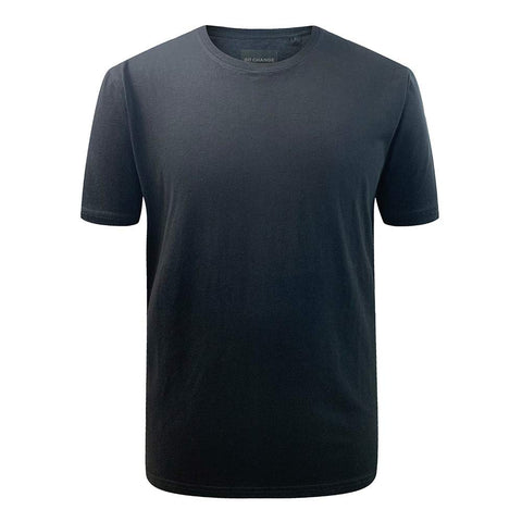 Mens Cotton Graphic Casual Crew Neck Short Sleeve Black T-Shirts