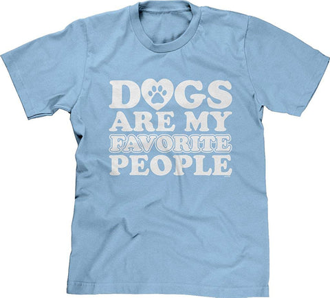 Mens Dogs are My Favorite People Blue T-Shirts