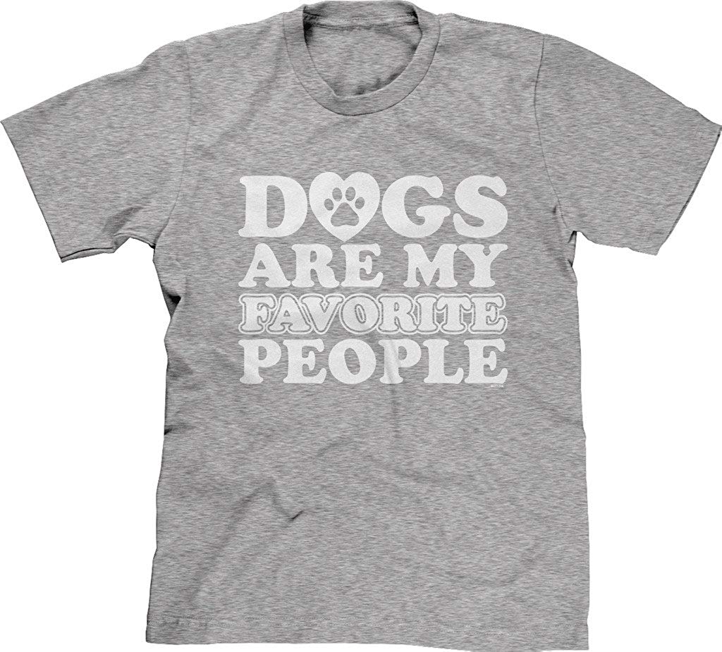 Mens Dogs are My Favorite People Gray T-Shirts