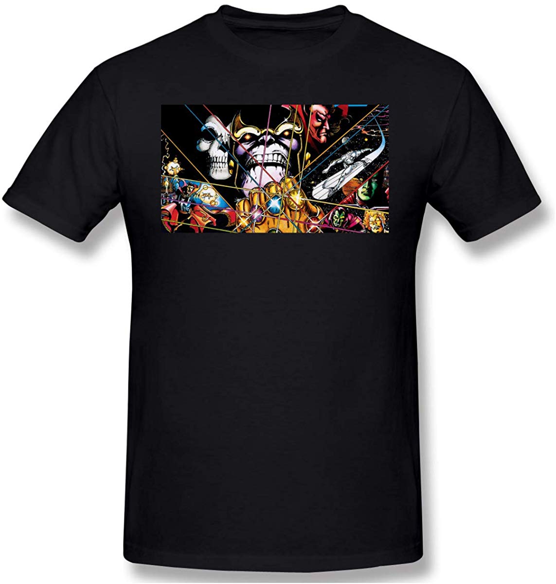 Mens Infinity Gauntlet Restoring Ancient Ways 's Black T-Shirts