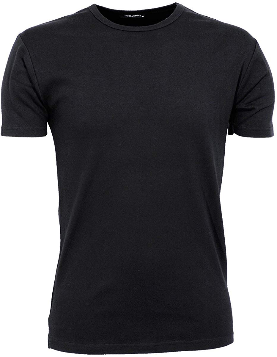 Mens Interlock Short Sleeve Black T-Shirts