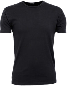 Mens Interlock Short Sleeve Black T-Shirts