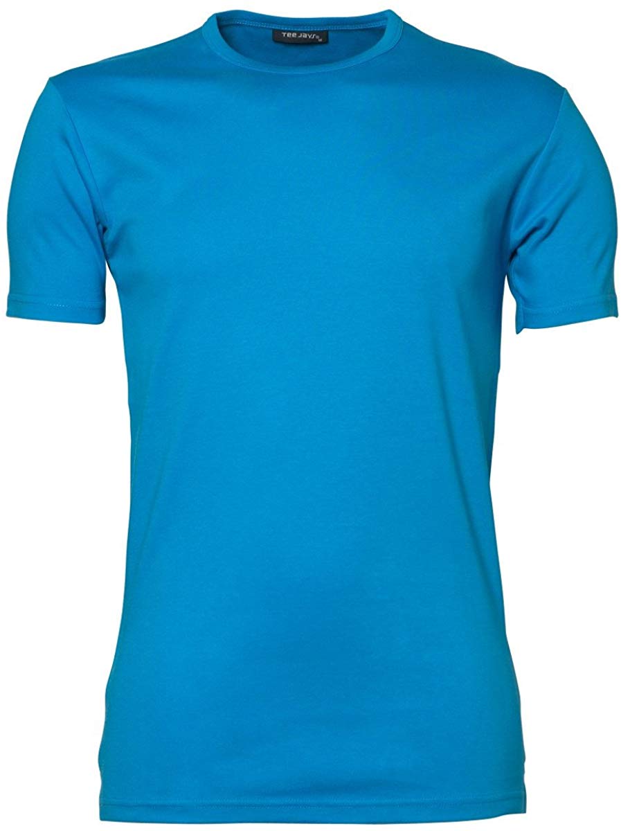 Mens Interlock Short Sleeve Blue T-Shirts