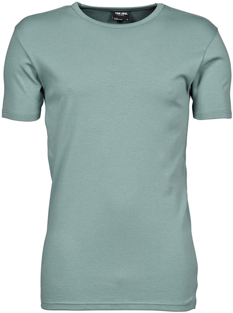 Mens Interlock Short Sleeve Green T-Shirts