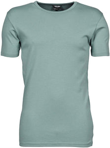 Mens Interlock Short Sleeve Green T-Shirts