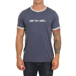 Mens Ringer Graphic Navy T-Shirts