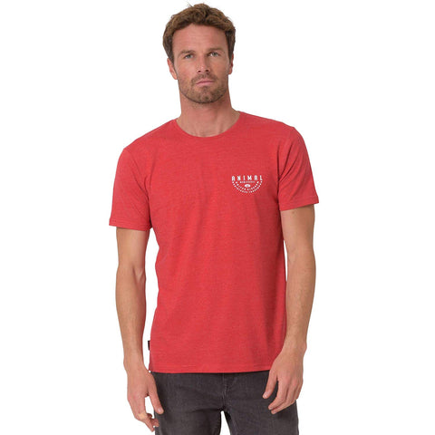 Mens Sconna Graphic-Marl Red T-Shirts