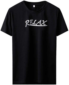 Mens Summer,Fineser Mens Casual Euro-American Style Print Short Sleeve Letter Relax Print Cotton Tops Black T-Shirts